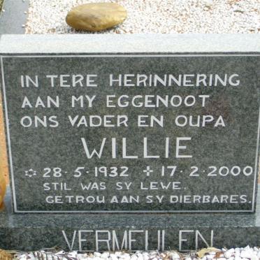 VERMEULEN Willie 1932-2000