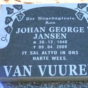 VUUREN Johan George, Jansen van 1940-2009