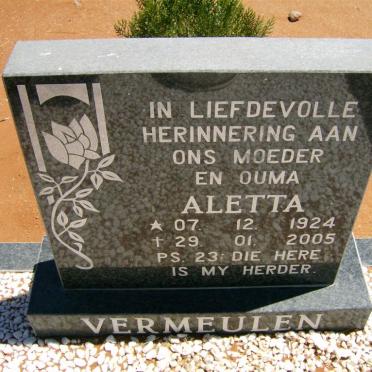 VERMEULEN Aletta 1924-2005