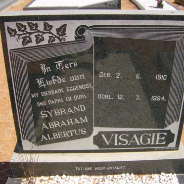 VISAGIE Sybrand Abraham Albertus 1910-1984