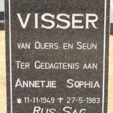 VISSER Annetjie Sophia 1949-1983