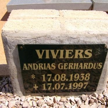 VIVIERS Andrias Gerhardus 1938-1997