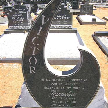 VICTOR Hannetjie 1942-1987