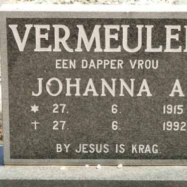 VERMEULEN Johanna A. 1915-1992