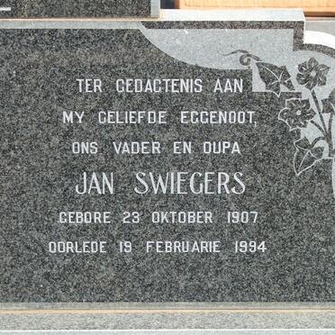 VISAGIE Jan Swiegers 1907-1994