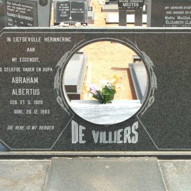 VILLIERS Abraham Albertus, de 1920-1983