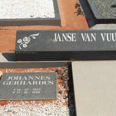 VUUREN Johannes Gerhardus, Janse van 1933-1999