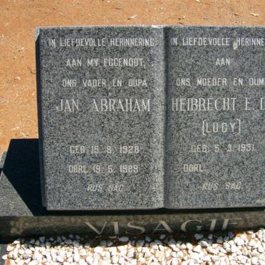 VISAGIE Jan Abraham Albertus 1928-1989 &amp; Heibrecht E.L. 1931-