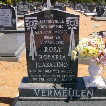 VERMEULEN Rosa Rosaria nee CASALINO 1926-2004