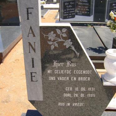VENTER Fanie 1931-1985
