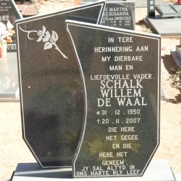 WAAL Schalk Willem, de 1950-2007