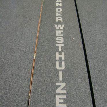 WESTHUIZEN Hannes, van der 1923-1978