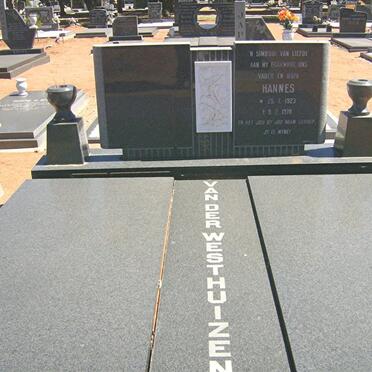 WESTHUIZEN Hannes, van der 1923-1978