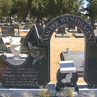 WESTHUIZEN Johannes Jacobus, van der 1953-1988