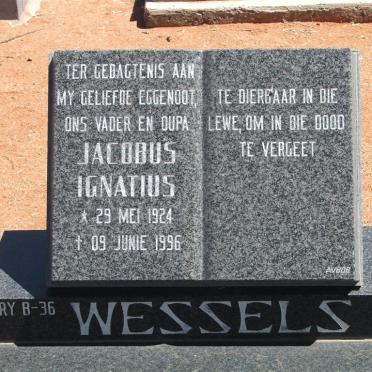 WESSELS Jacobus Ignatius 1924-1996
