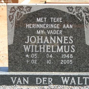 WALT Johannes Wilhelmus, van der 1948-2005