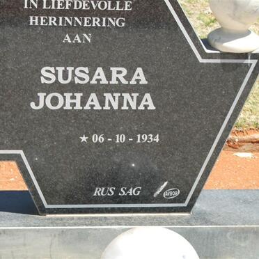 WATH Susara Johanna, van der 1934-