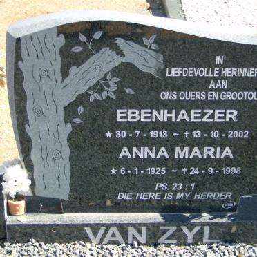 ZYL Ebenhaezer, van 1913-2002 &amp; Anna Maria 1925-1998
