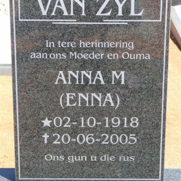 ZYL Anna M., van 1918-2005