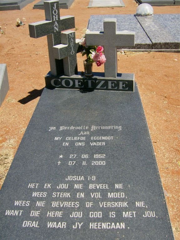 COETZEE Johan Mario 1952-2000