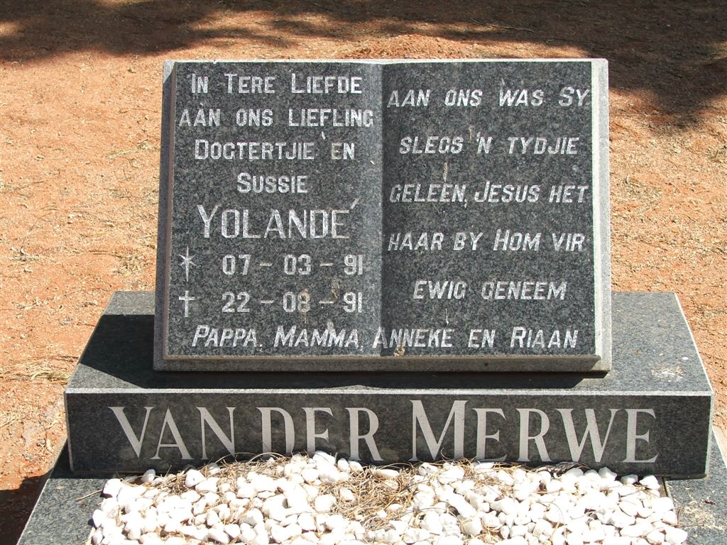 MERWE Yolandé, van der 1991-1991