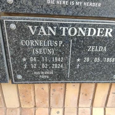 TONDER Cornelius P. 1942-2024 & Zelda 1968-