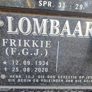 LOMBAARD F.G.J. 1934-2020
