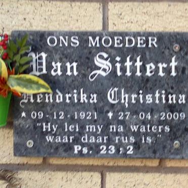 SITTERT Hendrika Christina, van 1921-2009