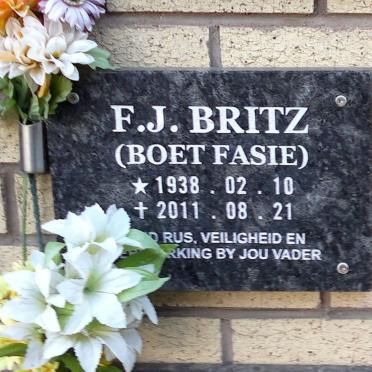 BRITZ F.J. 1938-2011