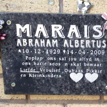 MARAIS Abraham Albertus 1929-2009