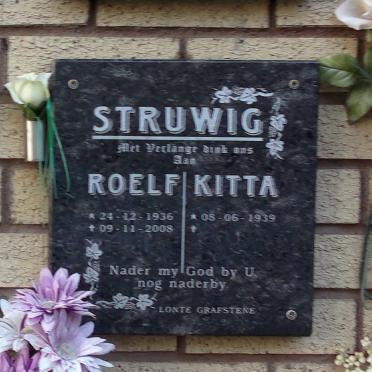 STRUWIG Roelf 1936-2008 &amp; Kitta 1939-