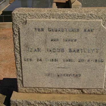 BARTLETT Izak Jacob 1881-1956