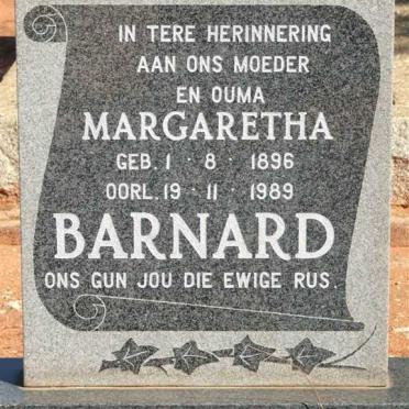 BARNARD Hendrik Christoffel 1882-1964 &amp; Margaretha 1896-1989