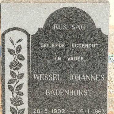 BADENHORST Wessel Johannes 1902-1963