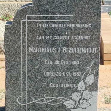 BEZUIDENHOUT Marthinus J. 1900-1957