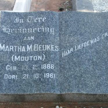BEUKES Martha M. nee MOUTON 1888-1961