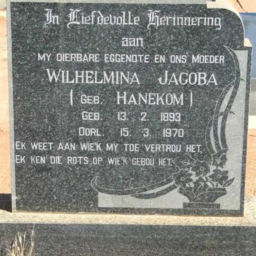 ENGELBRECHT Carel Jacobus 1885-1972 &amp; Wilhelmina Jacoba HANEKOM 1893-1970