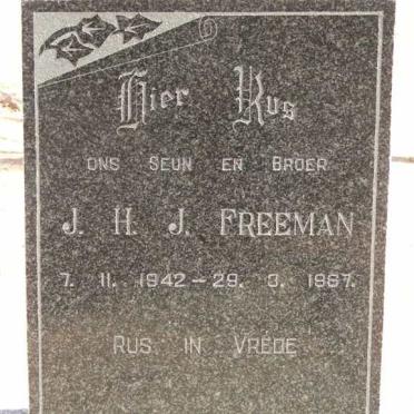 FREEMAN J.H.J. 1942-1967