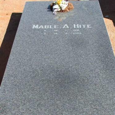 HITE Mable A. 1931-2003