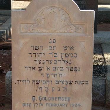 GOLDBERGER B. -1924