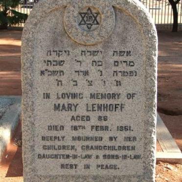 LENHOFF Mary -1961