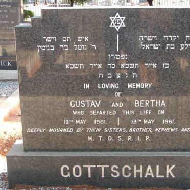 GOTTSCHALK Gustav -1961 &amp; Bertha -1961