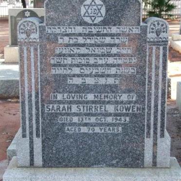 KOWEN Sarah Stirrel -1943