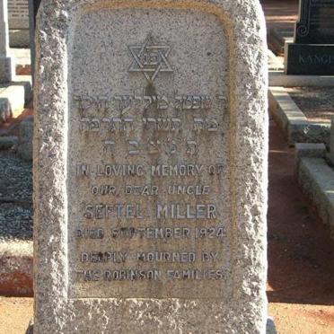MILLER Seftel -1924