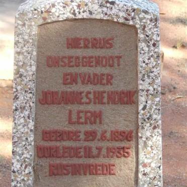 LERM Johannes Hendrik 1896-1935