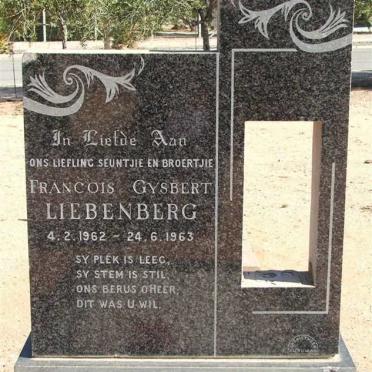 LIEBENBERG Francois Gysbert 1962-1963