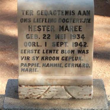 MAREE Hester 1934-1942