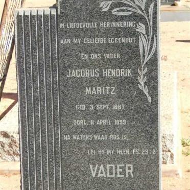 MARITZ Jacobus Hendrik 1887-1959 &amp; Louisa Jacoba BURGER 1890-1969