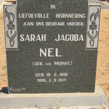 NEL Sarah Jacoba nee v.d. MERWE 1891-1971
