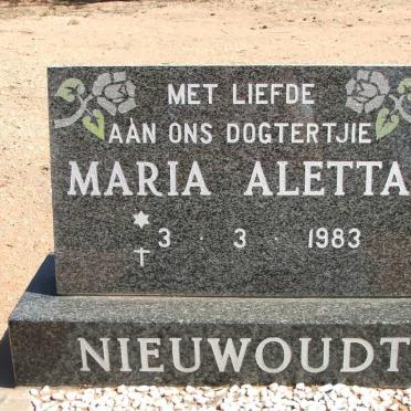 NIEWOUDT Maria Aletta 1983-1983